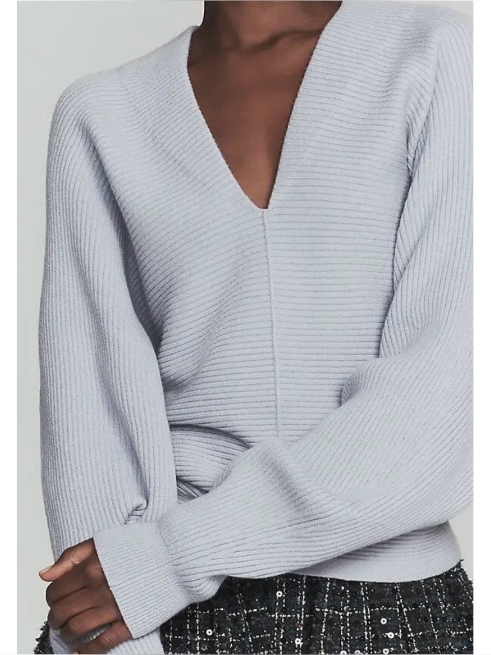 NWT Anthropologie Deep Vneck Sweater
